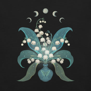 Lily Of The Valley T-Shirt Geek Nerd Advertise to Meta Botany Print Design by Episodic Drawing