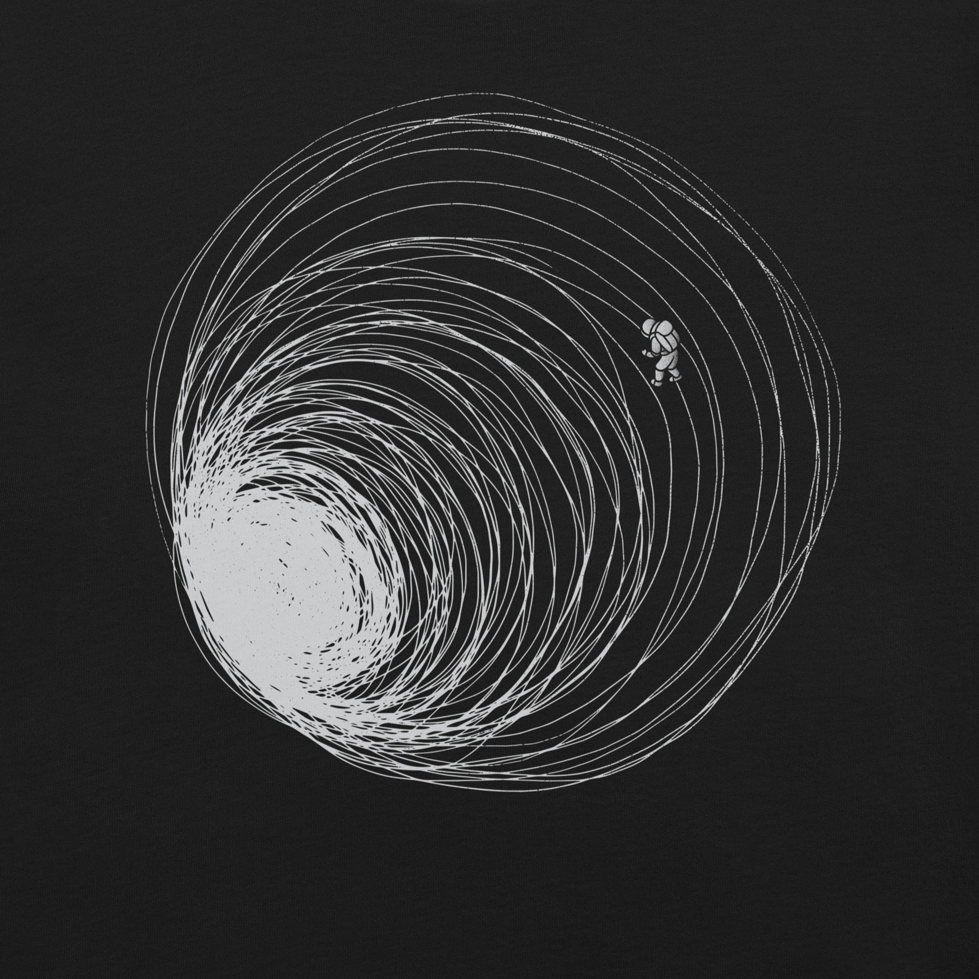 Astronaut Exploring Black Hole T-Shirt 2