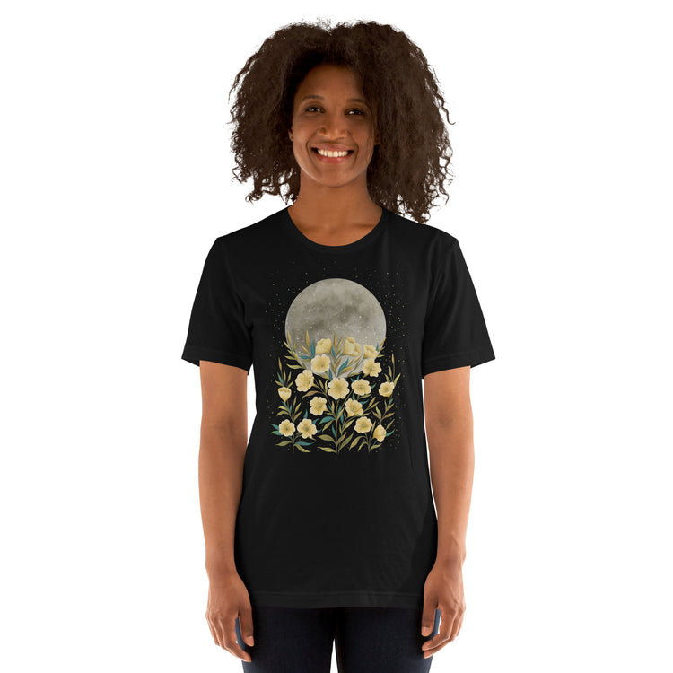 Moon Greeting T-Shirt Geek Nerd Advertise to Meta Design by Episodic Drawing FLOW DESC WRITING