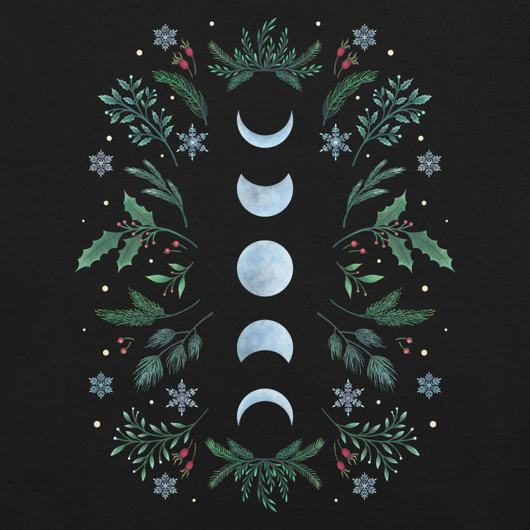 Moonlight Garden Festive T-Shirt Geek Nerd Advertise to Meta Botany Print Design by Episodic Drawing