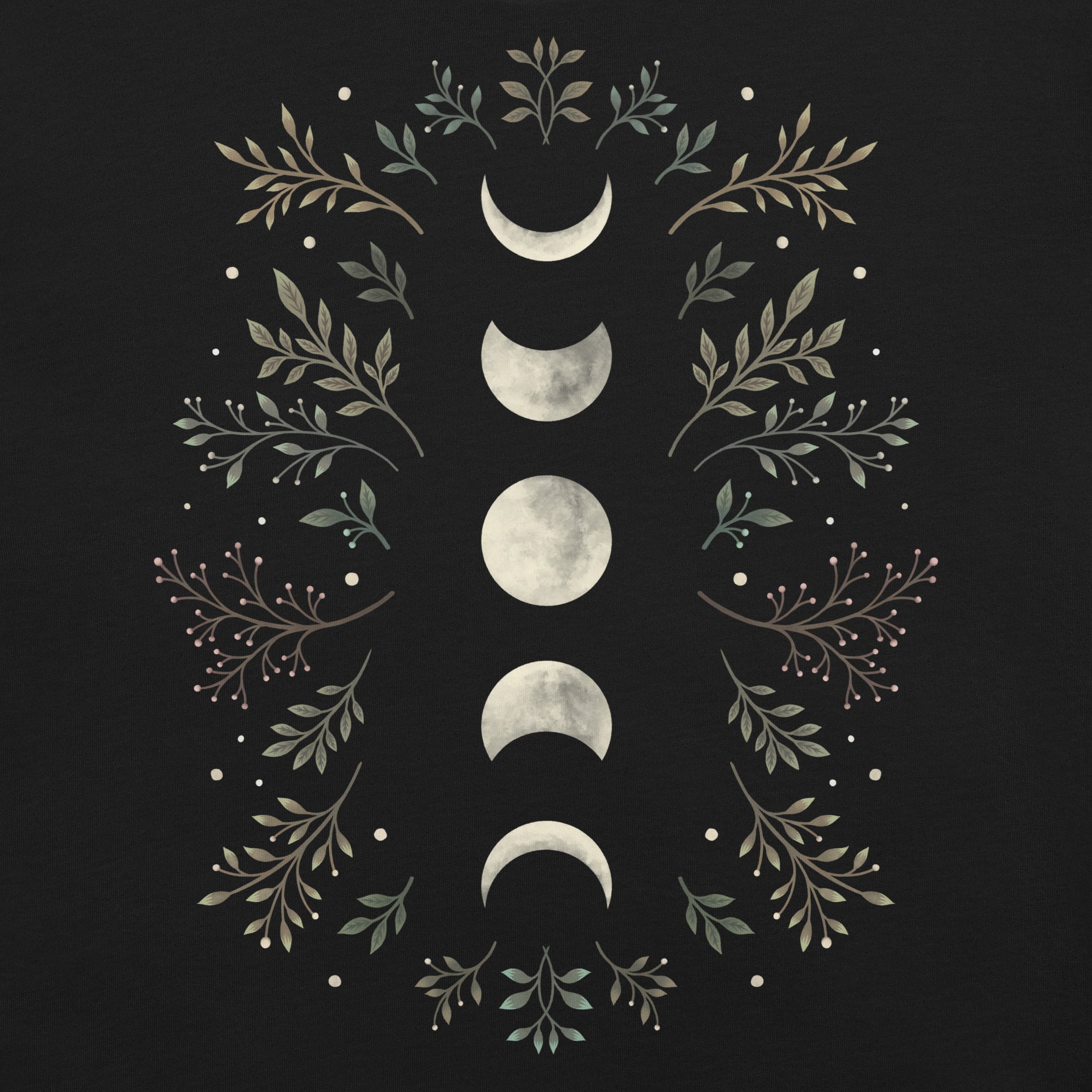 Moonlight Garden Olive T-Shirt 2