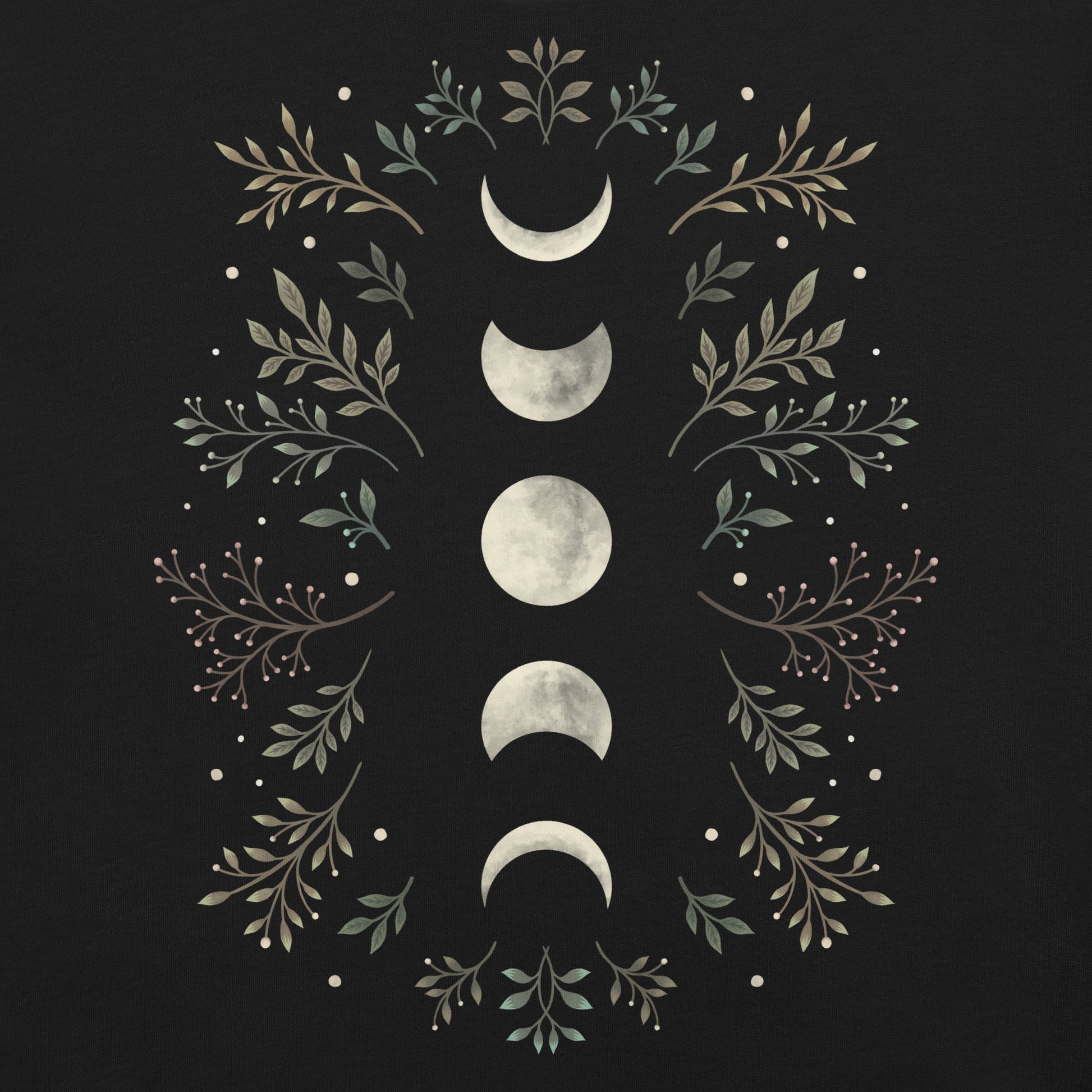 Moonlight Garden Olive T-Shirt 2