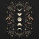Moonlight Garden Winter Brown T-Shirt Geek Nerd Advertise to Meta Botany Print Design by Episodic Drawing