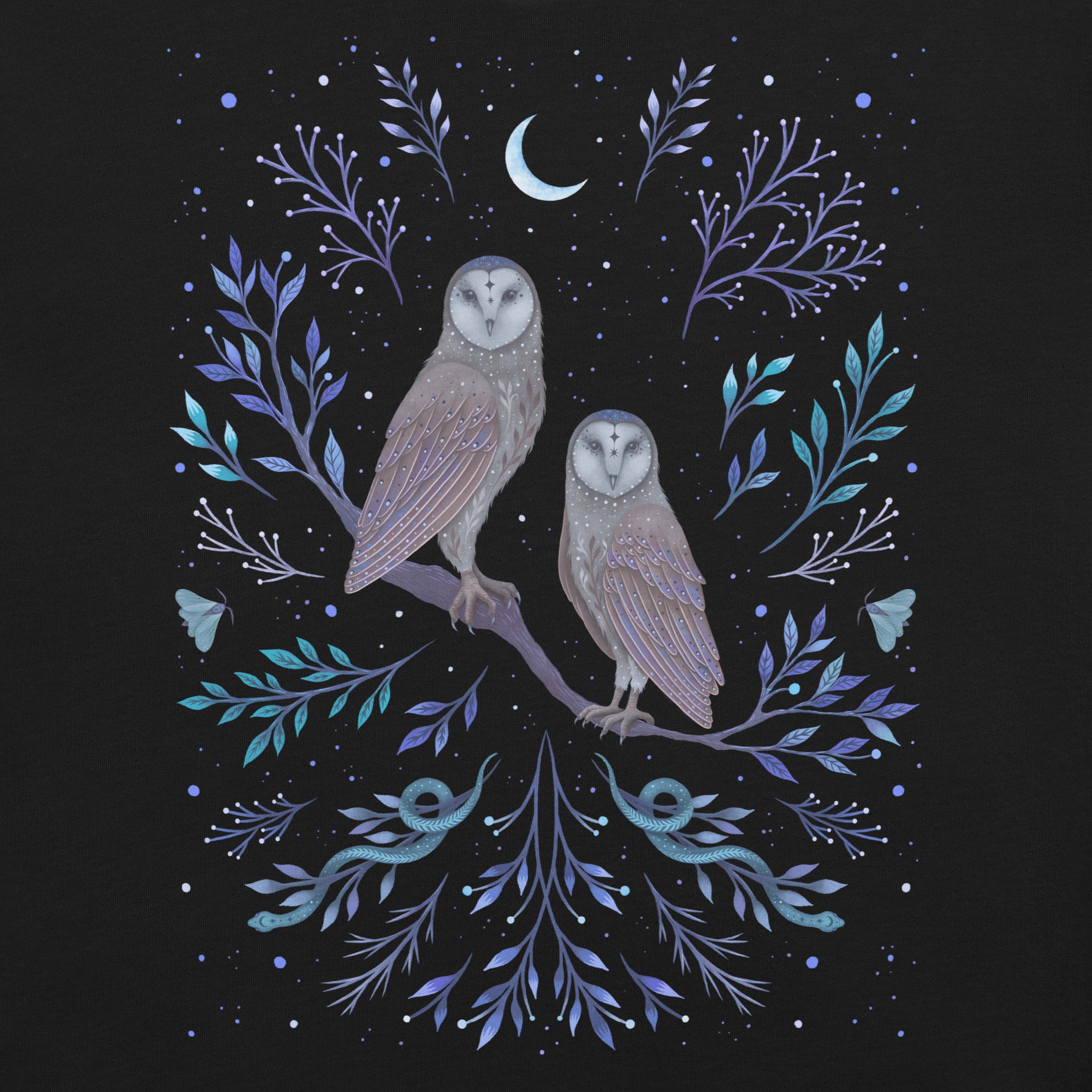 Owls In The Moonlight T-Shirt 2