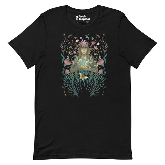 Spring Goddess T-Shirt Geek Nerd Advertise to Meta Botany Print Design by Episodic Drawing