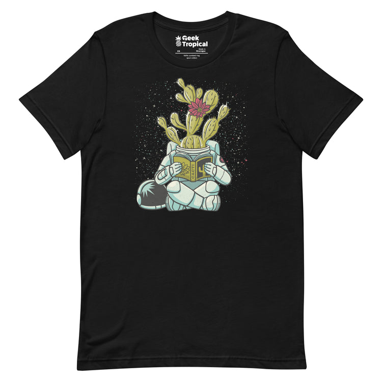 Astronaut Cactus Succulent T-Shirt Geek Nerd Advertise to Meta Botany Print Design by Tobe Fonseca