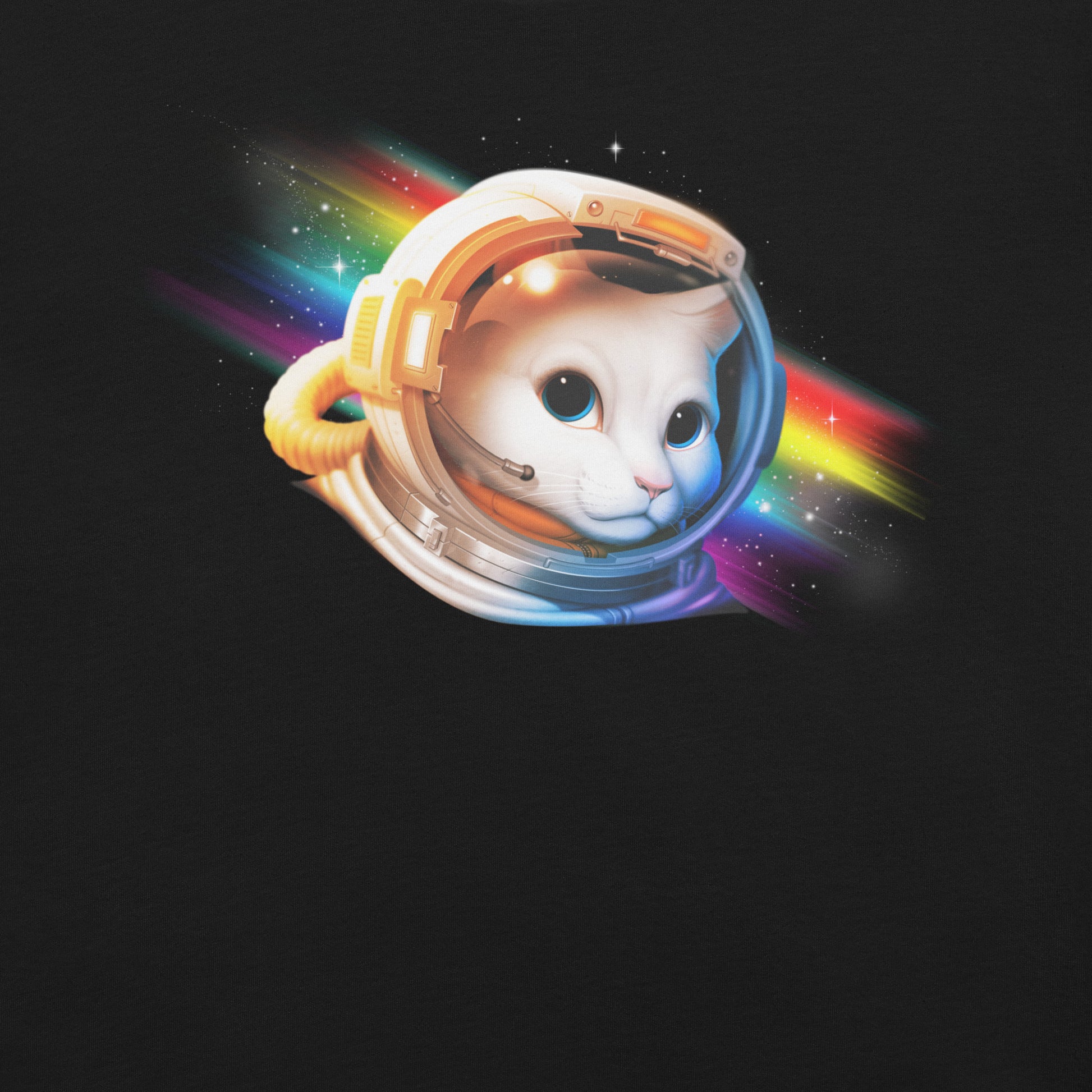 Astronaut Cat T-Shirt Geek Nerd Advertise to Meta Animal Patterns Design by Tobe Fonseca