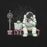 Astronaut In a Bus Stop Funny Alien Reading Newspaper T-Shirt Geek Nerd Advertise to Meta Design by Tobe Fonseca Fantasy Prints