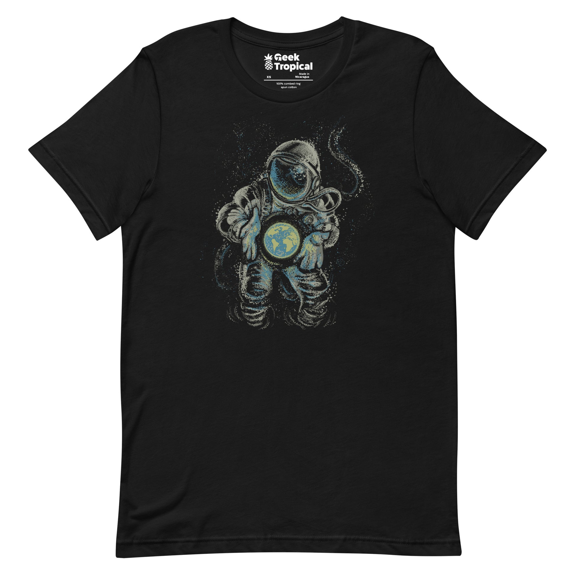 Astronaut Love Earth T-Shirt Geek Nerd Advertise to Meta Design by Tobe Fonseca FLOW DESC WRITING