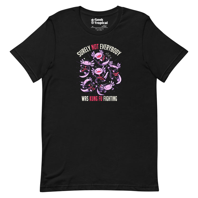 Axolotl Funny Kung Fu Fighting T-shirt Geek Nerd Animal Patterns Design by Tobe Fonseca Funny Prints