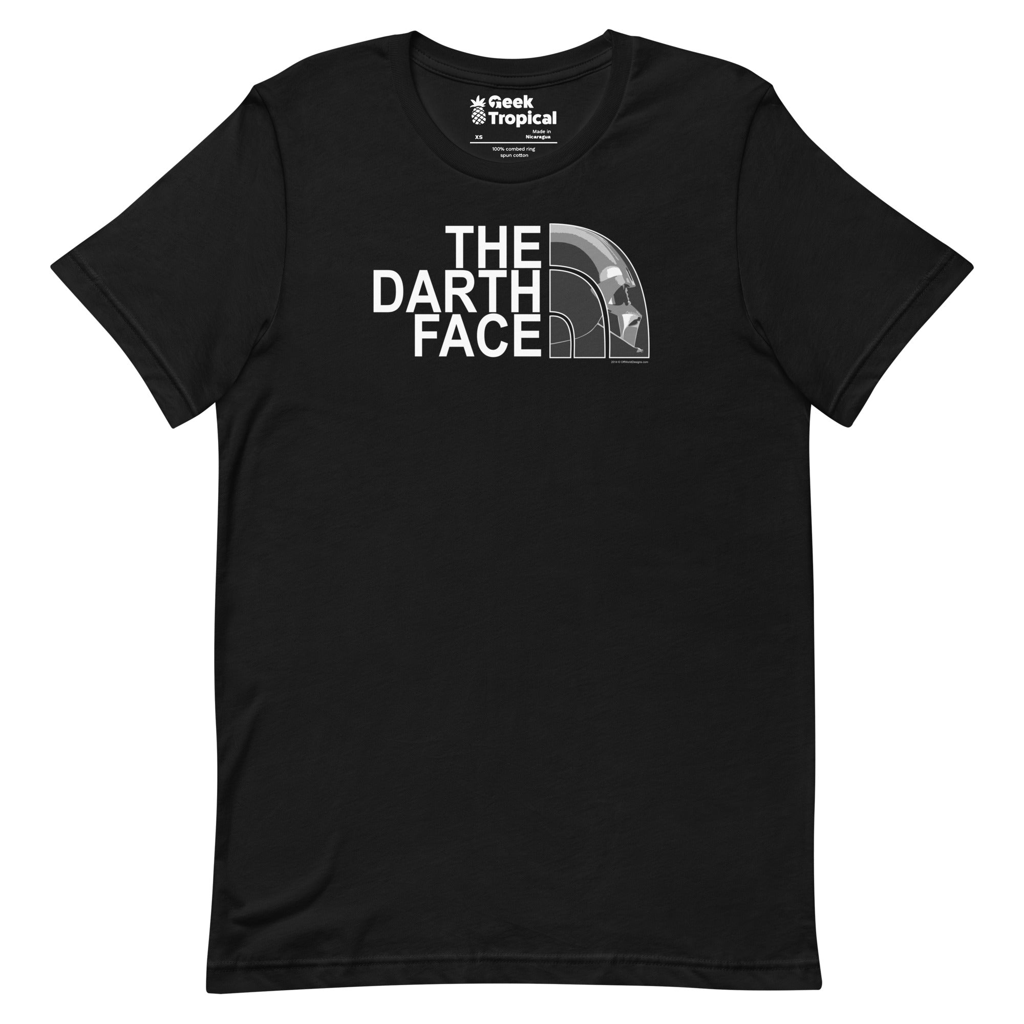The Darth Face T-Shirt Geek Nerd Advertise to Meta Design by Tobe Fonseca Gpt - No - Tags