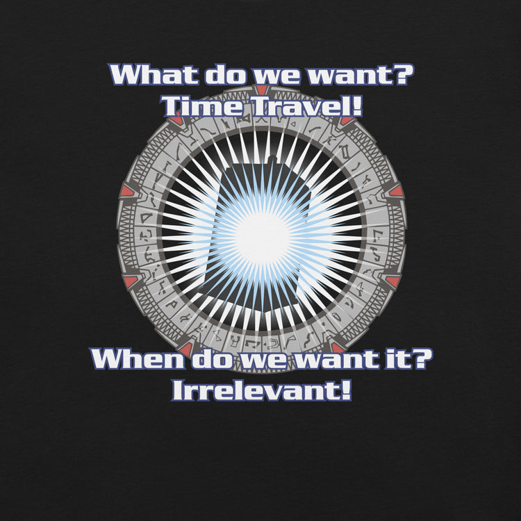 Time Travel T-Shirt Geek Nerd Advertise to Meta FLOW DESC WRITING Off World Designs