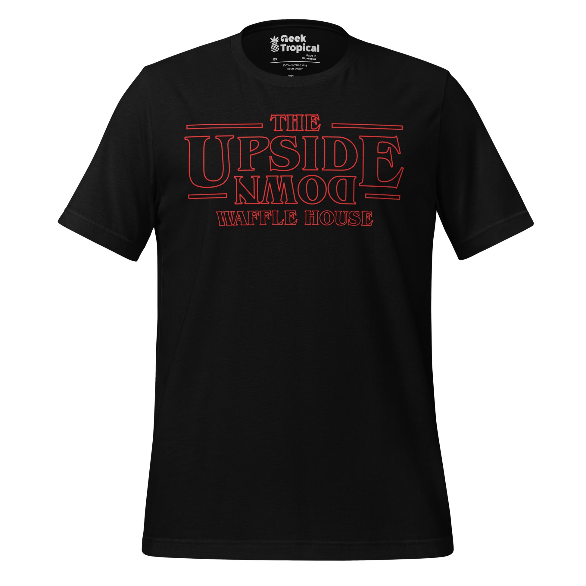 Upside Down Waffle House T-Shirt 4