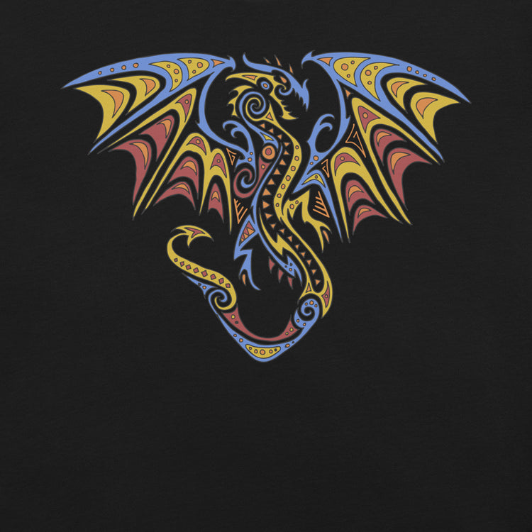 Tribal Dragon T-Shirt Geek Nerd Advertise to Meta Animal Patterns Fantasy Prints