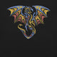 Tribal Dragon T-Shirt Geek Nerd Advertise to Meta Animal Patterns Fantasy Prints