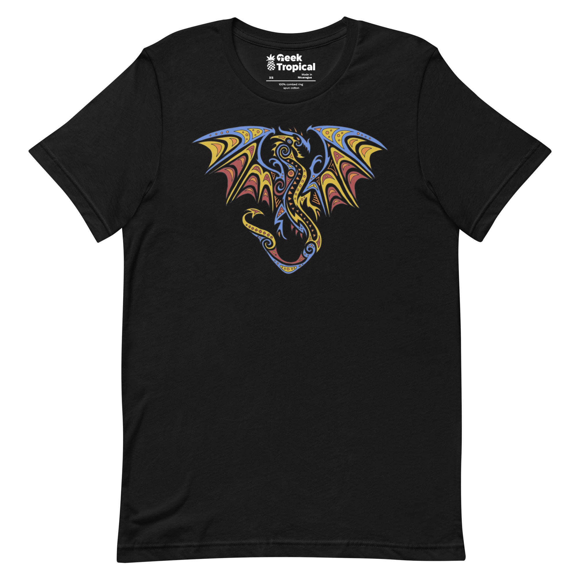 Tribal Dragon T-Shirt Geek Nerd Advertise to Meta Animal Patterns Fantasy Prints