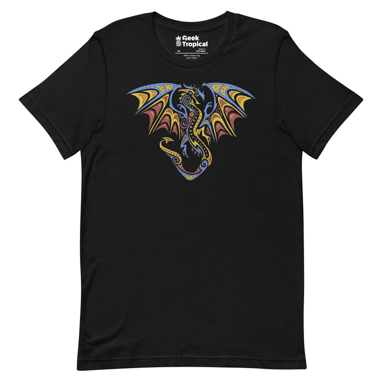 Tribal Dragon T-Shirt Geek Nerd Advertise to Meta Animal Patterns Fantasy Prints