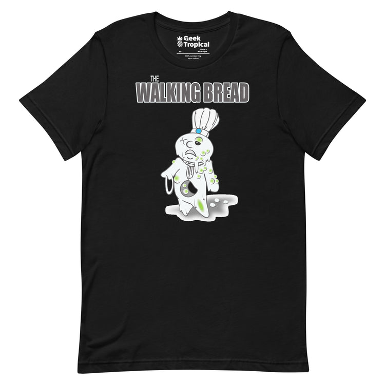 The Walking Bread T-Shirt Geek Nerd Advertise to Meta Fantasy Prints FLOW DESC WRITING