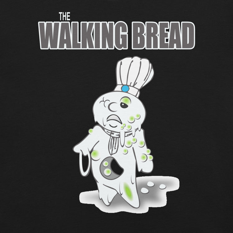 The Walking Bread T-Shirt Geek Nerd Advertise to Meta Fantasy Prints FLOW DESC WRITING