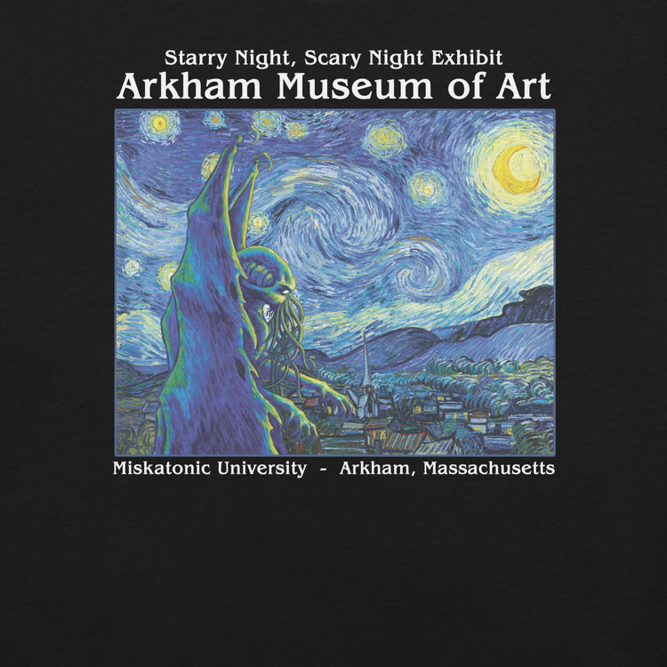 Starry Night Cthulhu T-Shirt Geek Nerd Advertise to Meta dnd & rpg print Fantasy Prints