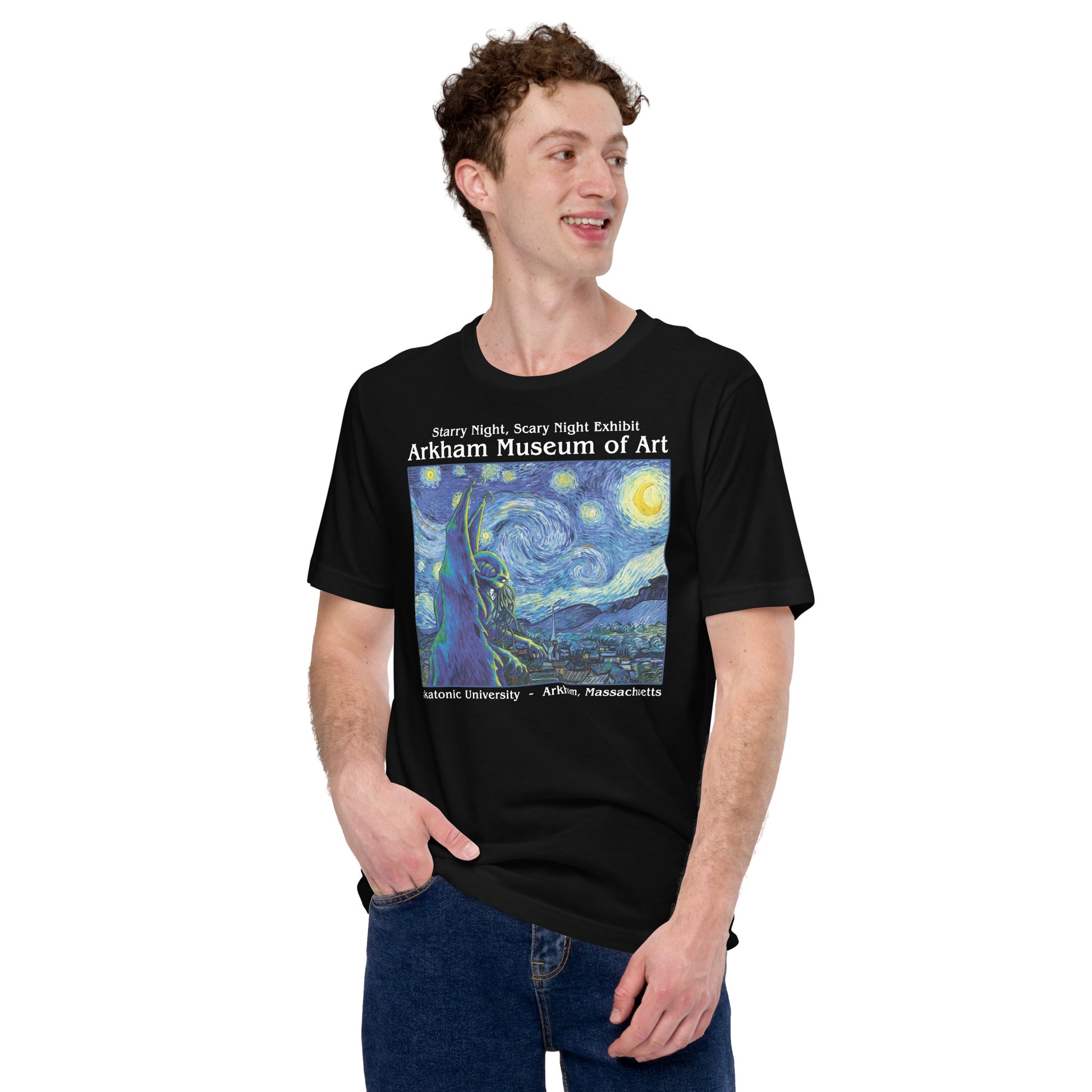 Starry Night Cthulhu T-Shirt 5
