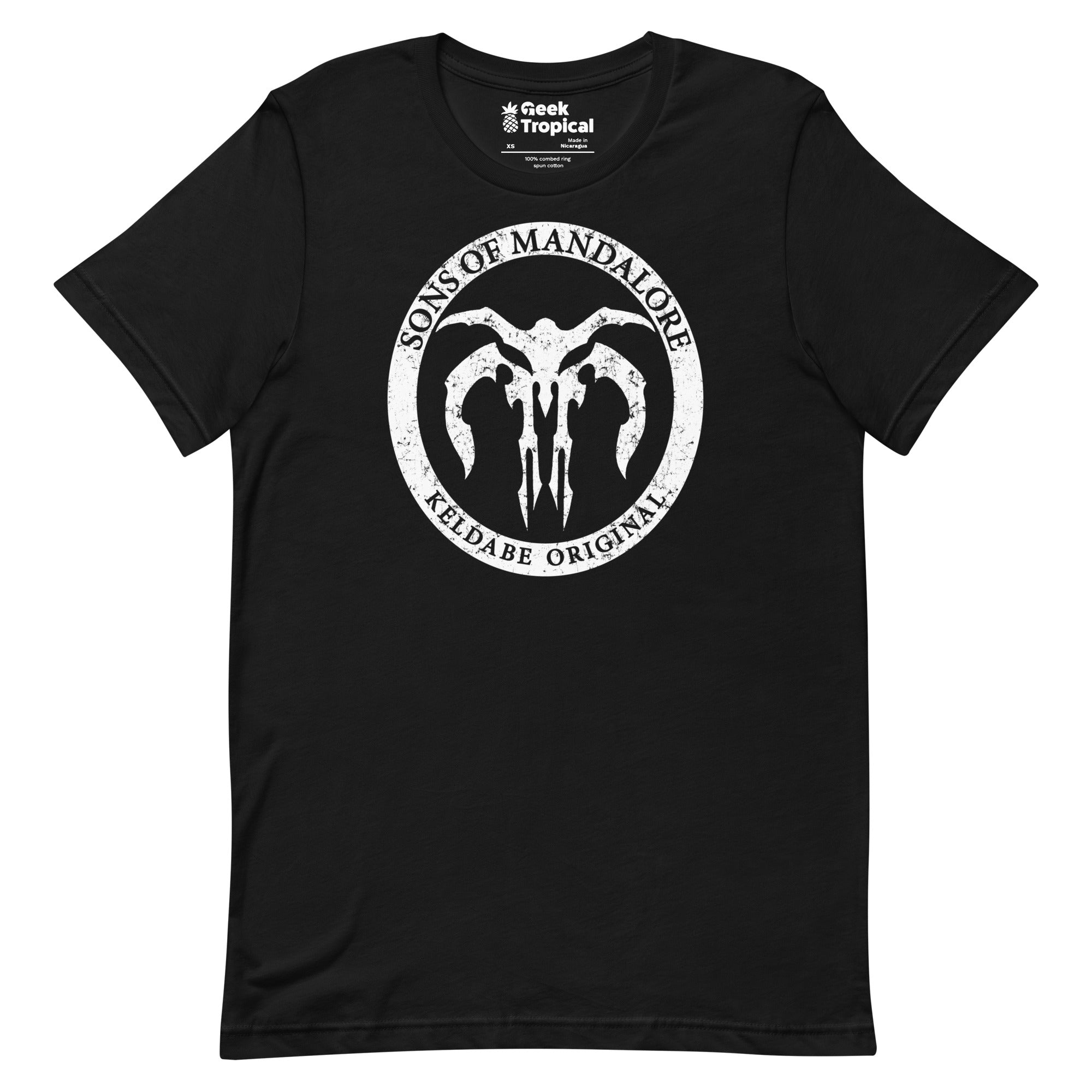 Sons of Mandalore T-Shirt Geek Nerd Advertise to Meta Fantasy Prints FLOW DESC WRITING