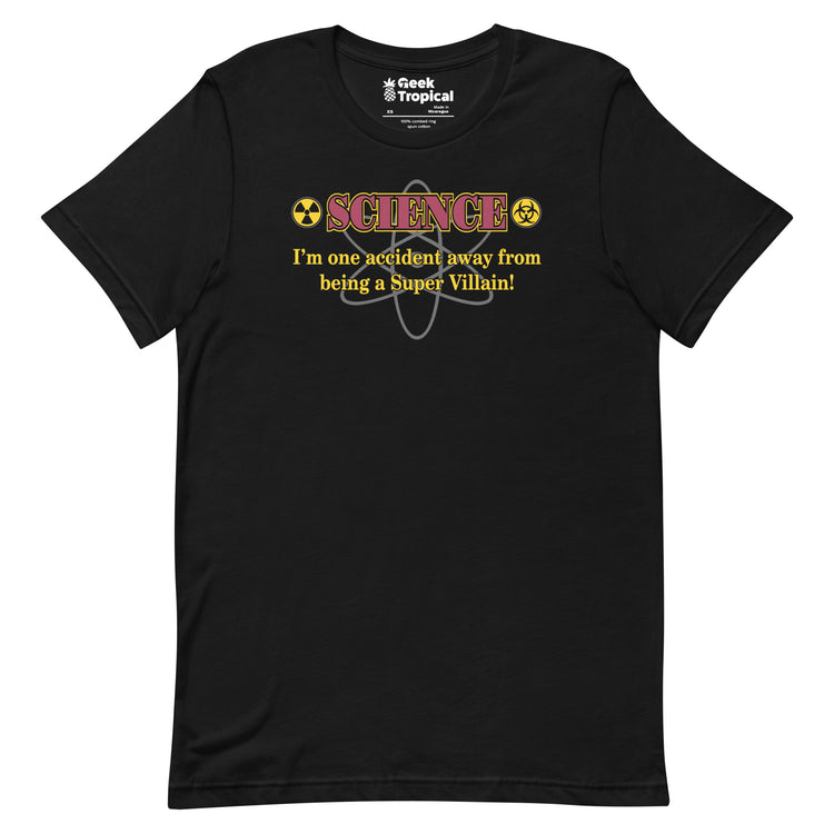 Science Super Villain T-Shirt Geek Nerd Advertise to Meta FLOW DESC WRITING Funny Prints