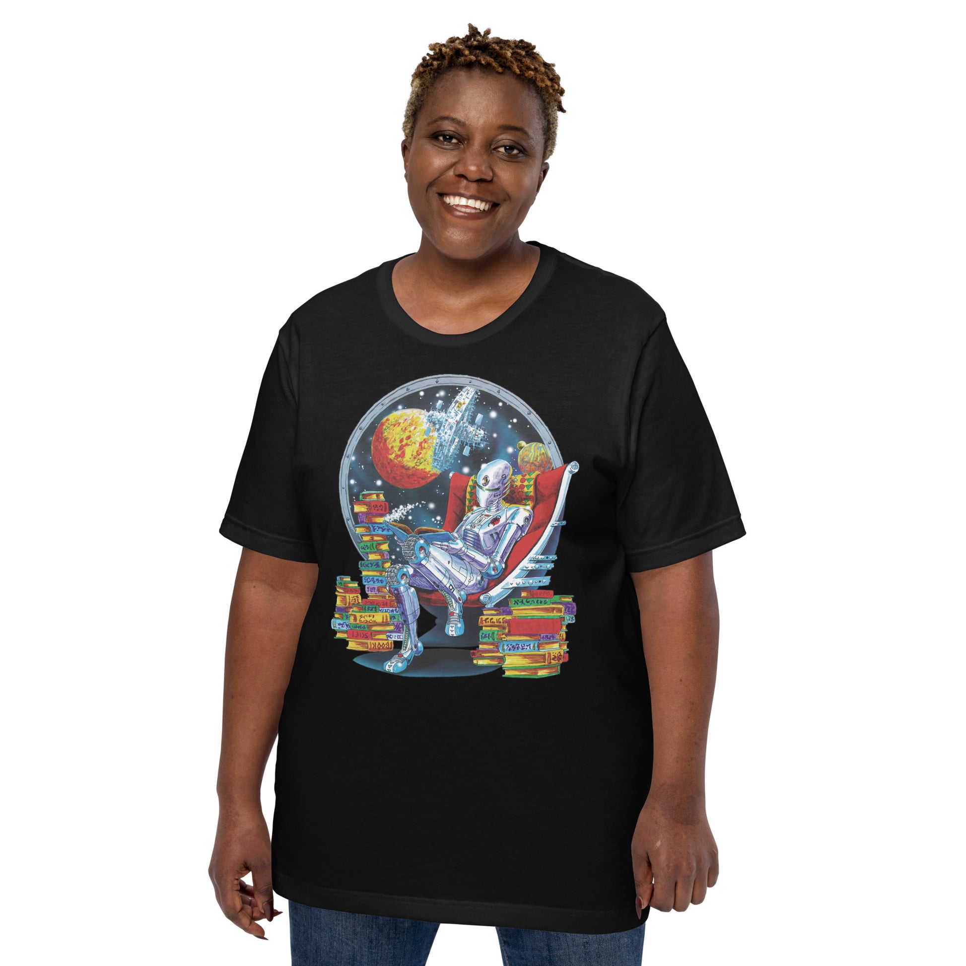 Robot Reading T-Shirt 5