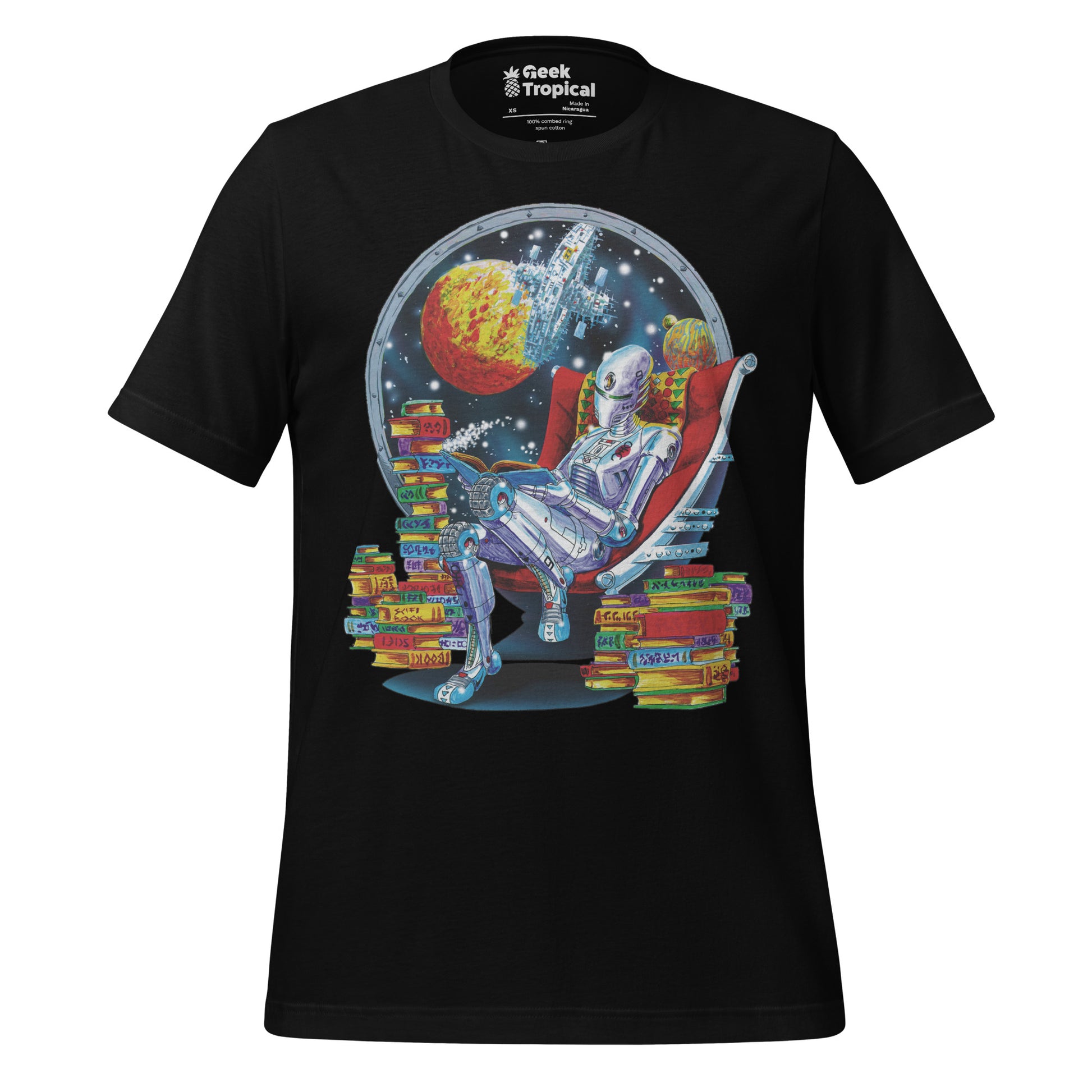 Robot Reading T-Shirt 4