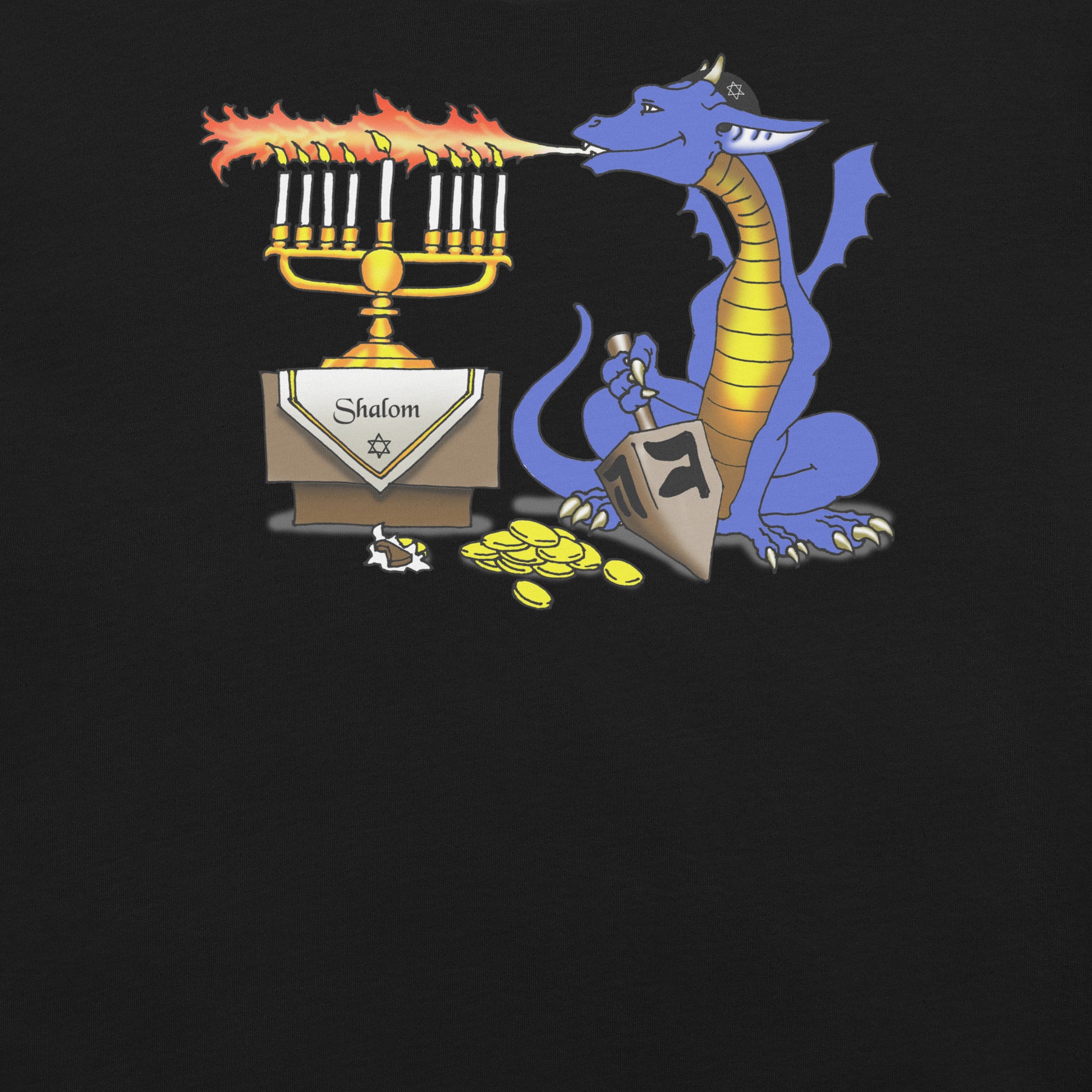 Menorah Dragon T-Shirt 2