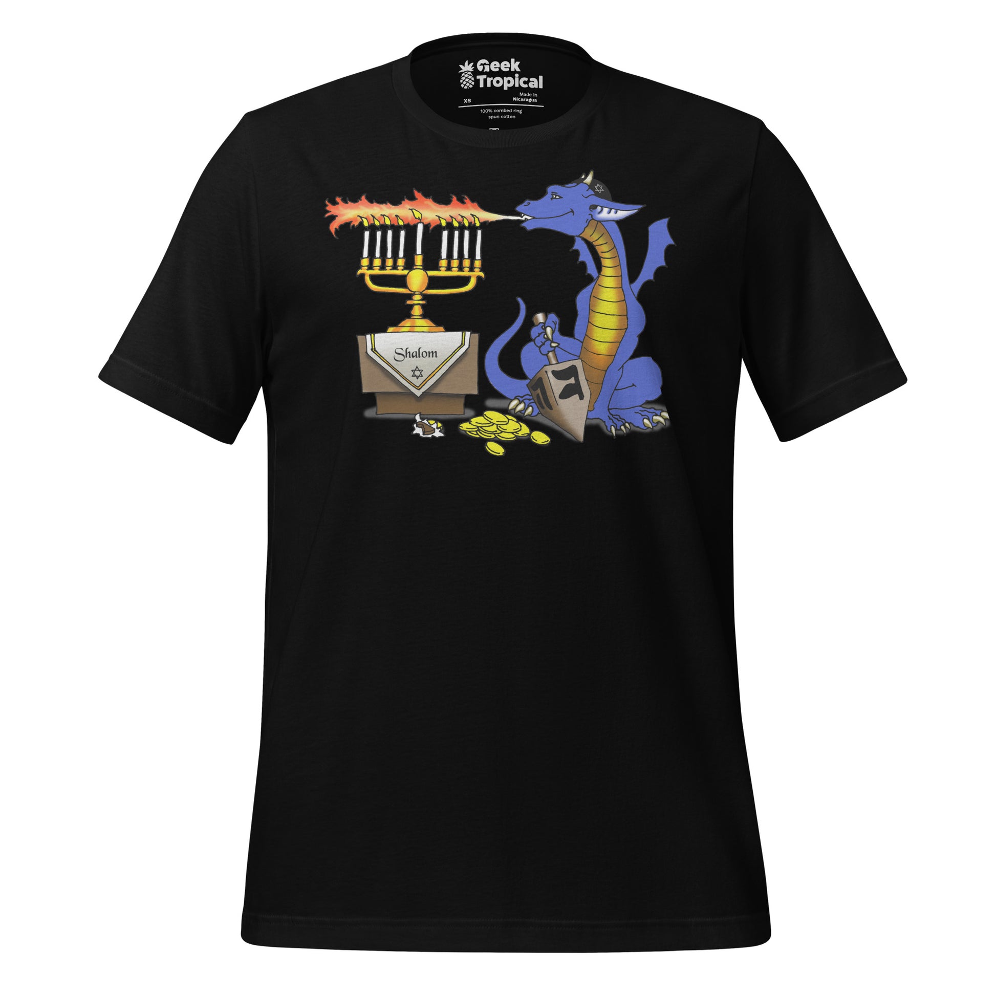 Menorah Dragon T-Shirt 4