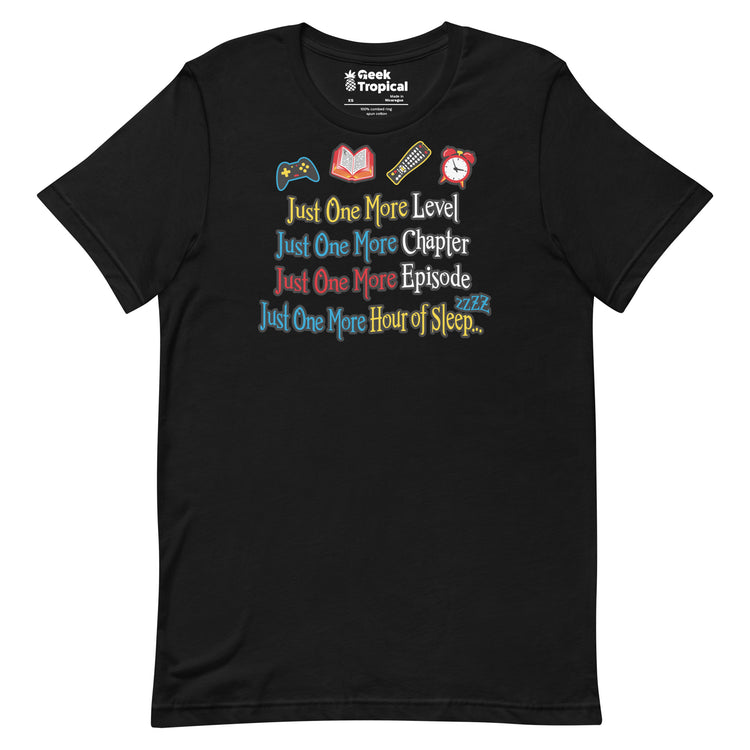 Just One More Nerd T-Shirt Geek Nerd Advertise to Meta Book Prints FLOW DESC WRITING
