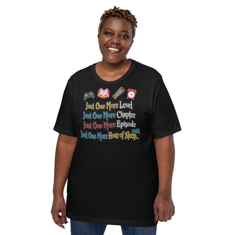 Just One More Nerd T-Shirt Geek Nerd Advertise to Meta Book Prints FLOW DESC WRITING