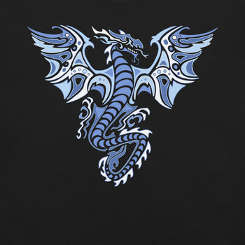 Ice Tribal Dragon T-Shirt Geek Nerd Advertise to Meta Fantasy Prints FLOW DESC WRITING