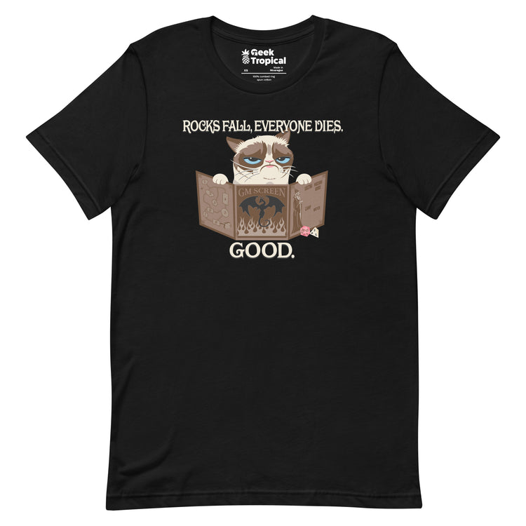 Grumpy Cat GM T-Shirt Geek Nerd Advertise to Meta Animal Patterns dnd & rpg print