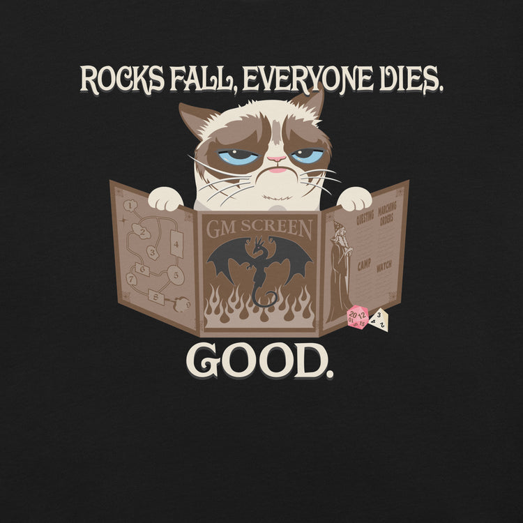 Grumpy Cat GM T-Shirt Geek Nerd Advertise to Meta Animal Patterns dnd & rpg print