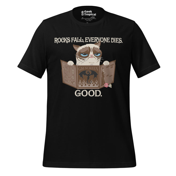 Grumpy Cat GM T-Shirt Geek Nerd Advertise to Meta Animal Patterns dnd & rpg print