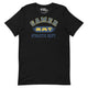 Gamer Athletic Dept T-Shirt Geek Nerd Advertise to Meta FLOW DESC WRITING Off World Designs