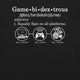 Gamebidextrous T-Shirt Geek Nerd Advertise to Meta FLOW DESC WRITING Funny Prints