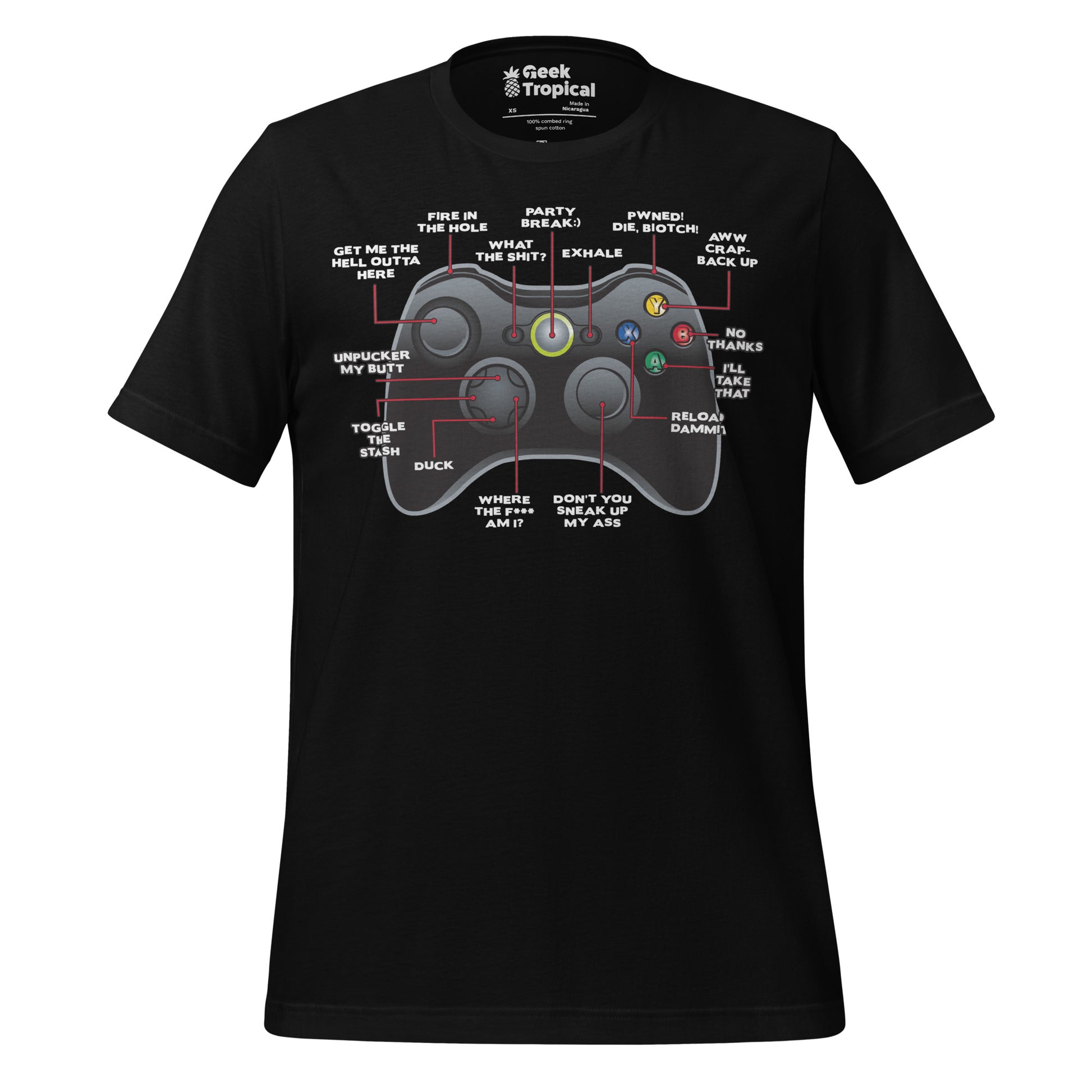 Game Controller How to Play T-Shirt 4