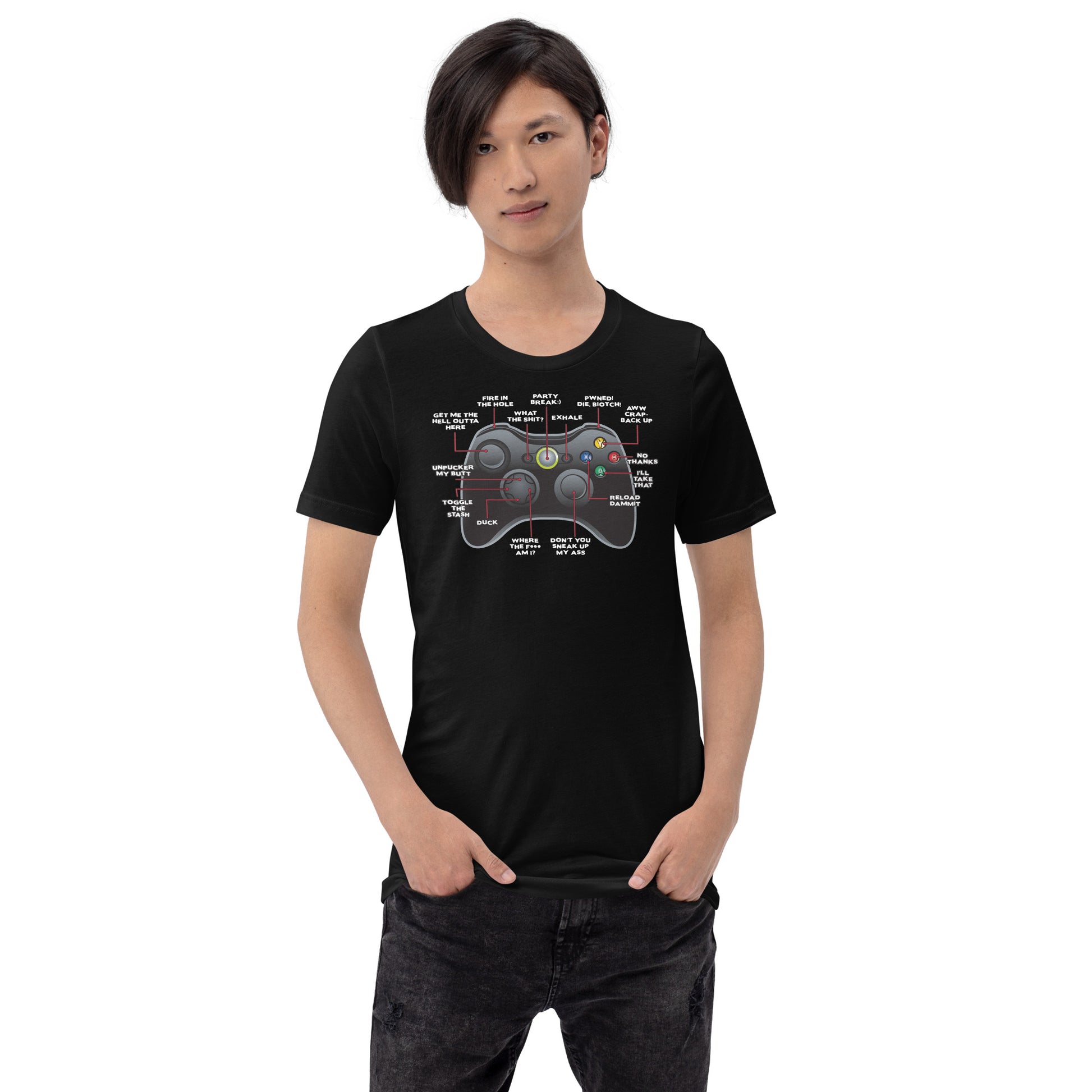 Game Controller How to Play T-Shirt 6