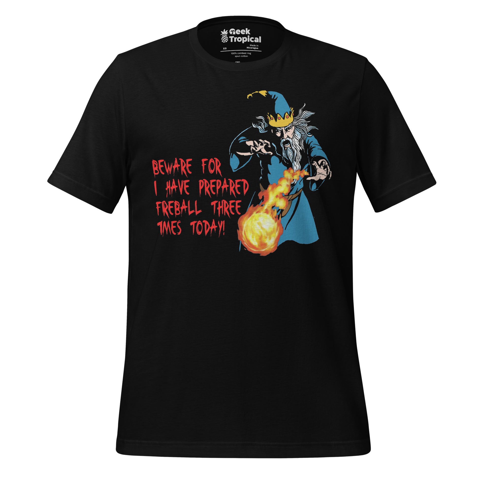 Fireball Prepared Wizard T-Shirt 4