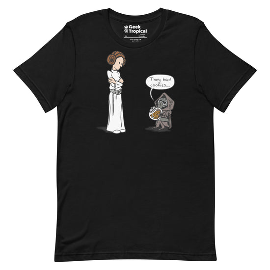 Darkside Cookies T-Shirt Geek Nerd Advertise to Meta Fantasy Prints FLOW DESC WRITING
