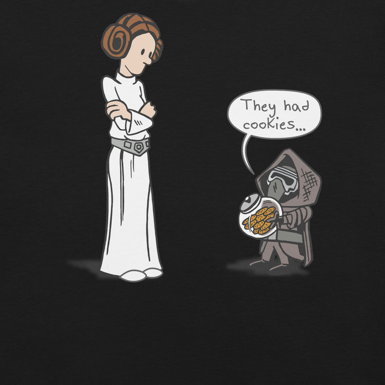 Darkside Cookies T-Shirt Geek Nerd Advertise to Meta Fantasy Prints FLOW DESC WRITING