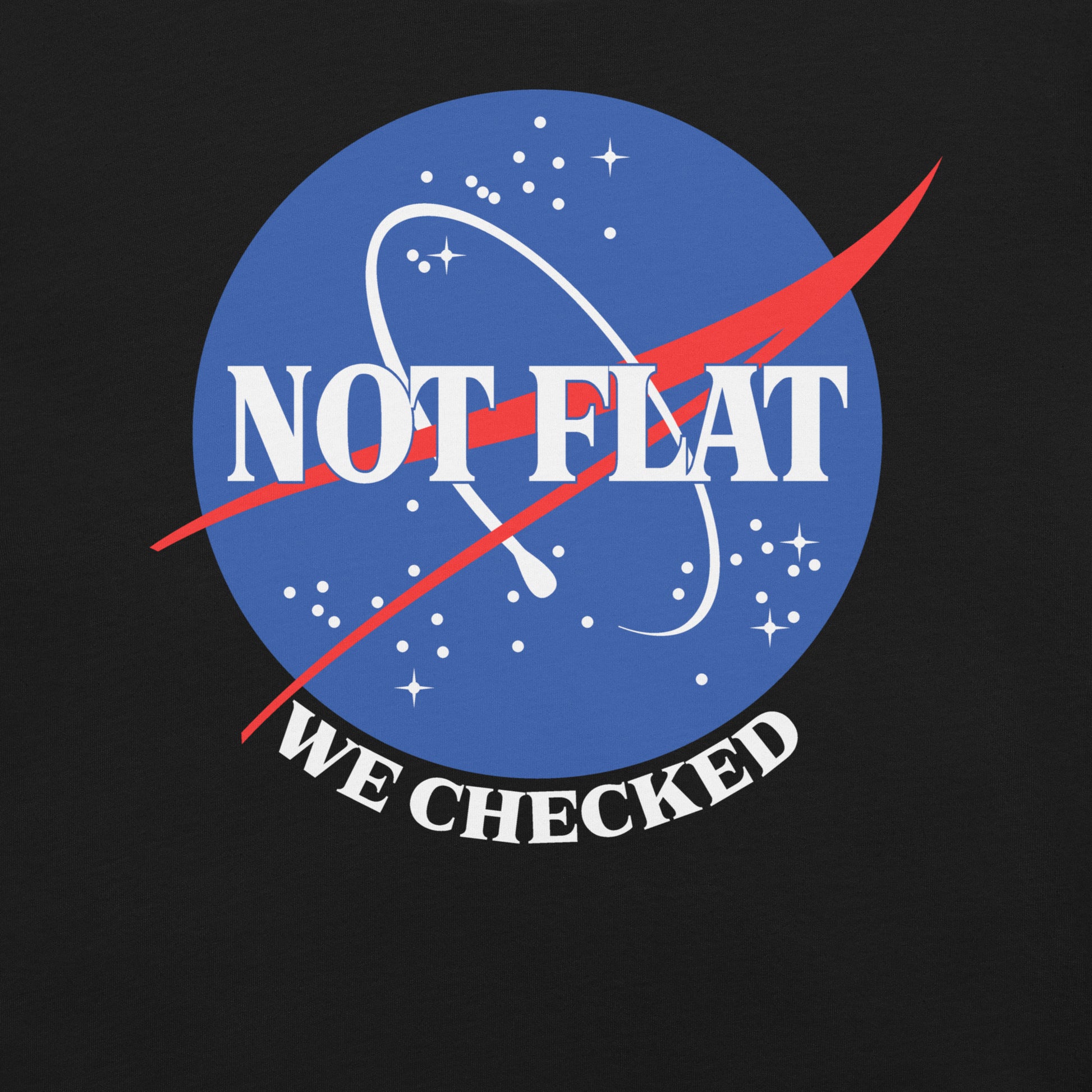 Earth Is Not Flat We Checked T-Shirt 2