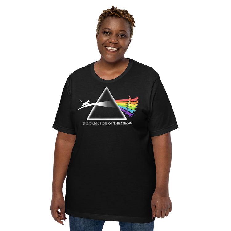 Dark Side of the Meow T-Shirt Geek Nerd Advertise to Meta Animal Patterns FLOW DESC WRITING