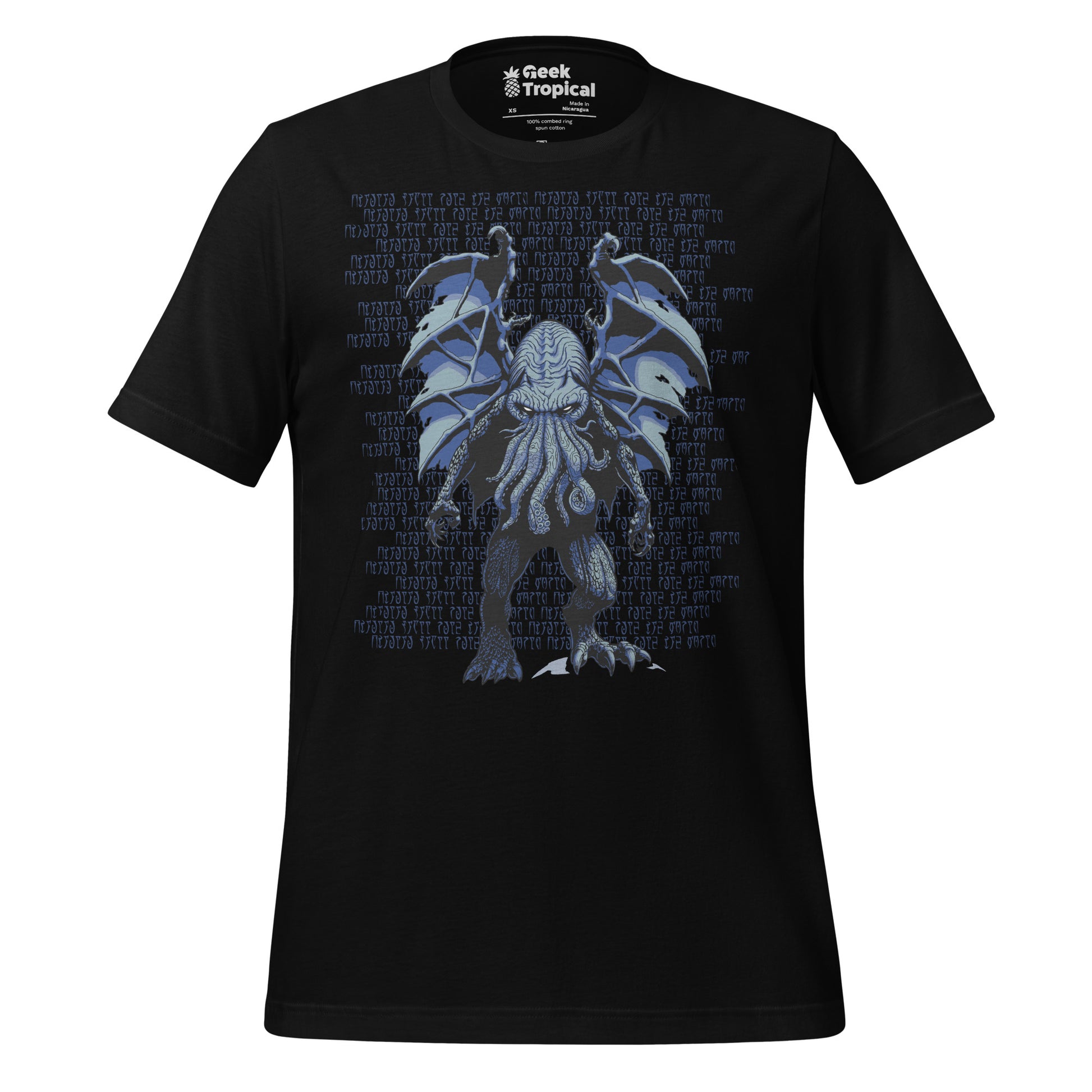 Blue Cthulhu T-Shirt 4