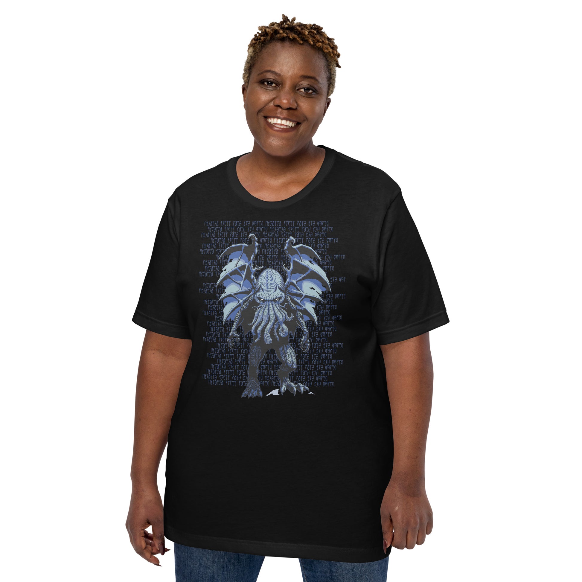Blue Cthulhu T-Shirt 6