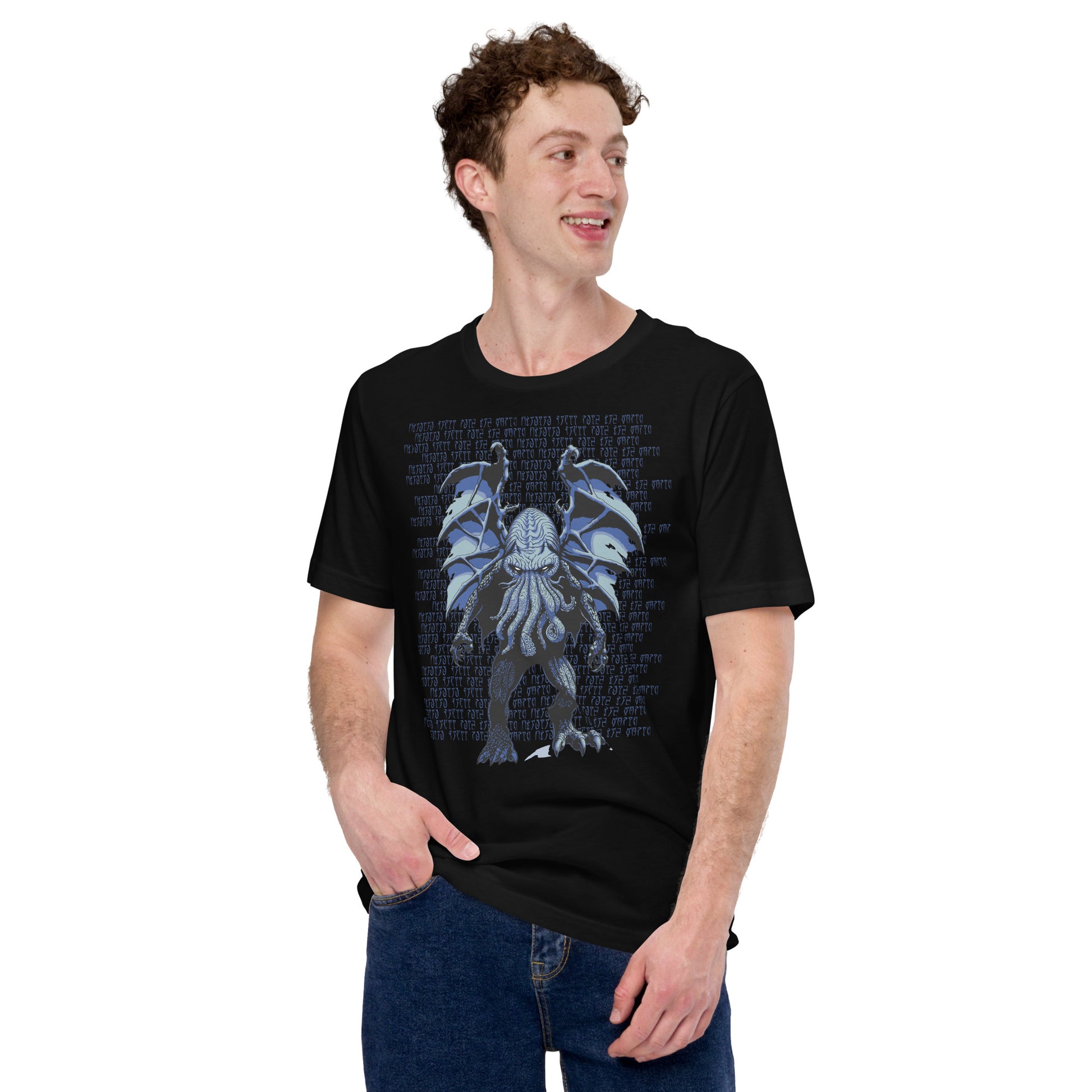 Blue Cthulhu T-Shirt 5