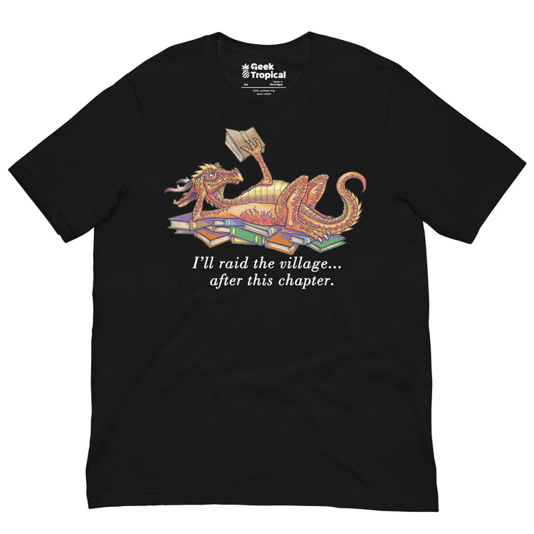 Another Chapter Dragon T-Shirt Geek Nerd Advertise to Meta Book Prints Fantasy Prints